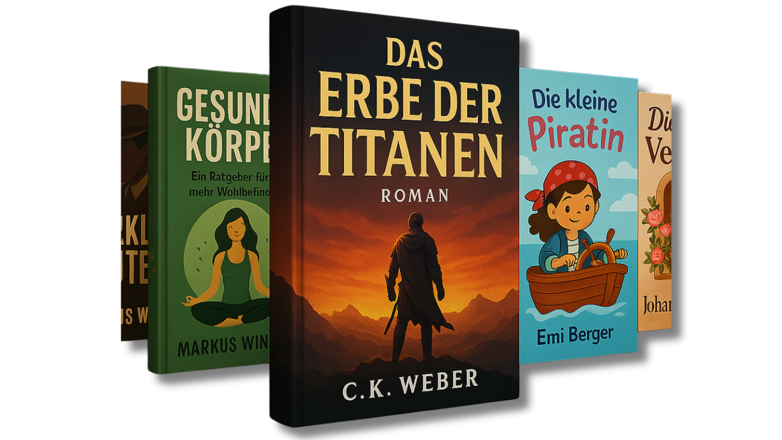 KI generiertes Buchcover Mockup